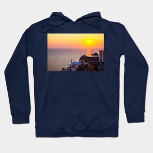 Oia Santorini Sunset Hoodie